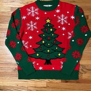 Holiday Red and Green Christmas Sweater